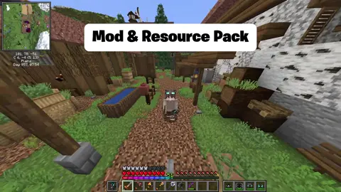 mod & resource pack, download on bio!! #Minecraft #minecraftmod #texturepack 