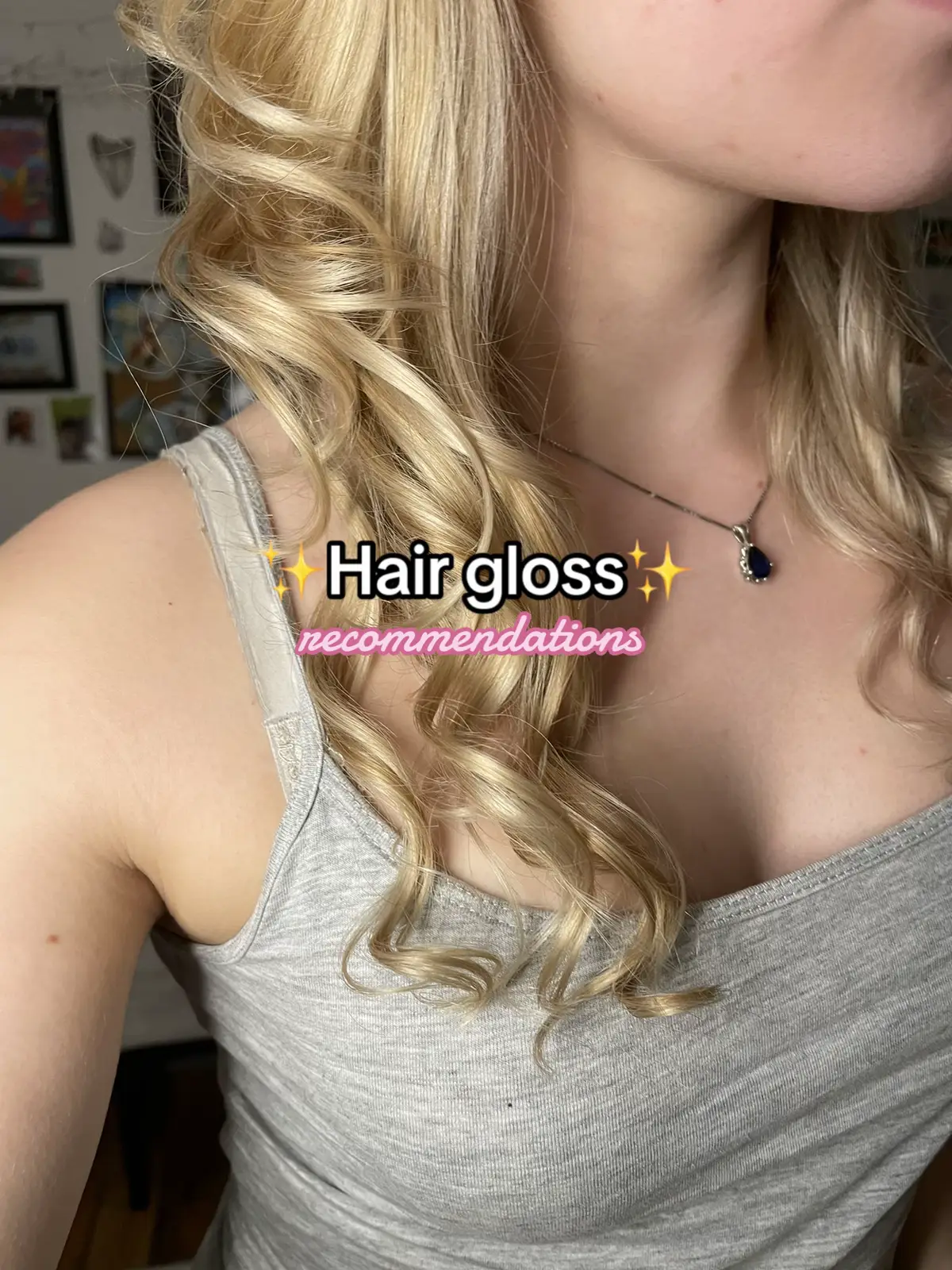 Here are some drugstore hair gloss reccomendations for silky shiny hair!  #hairgloss #hairglossing #shinyhair #shinyhairtips #glossyhair #healthyhair #hairreccomendation #hairproducts #drugstore #affordable 