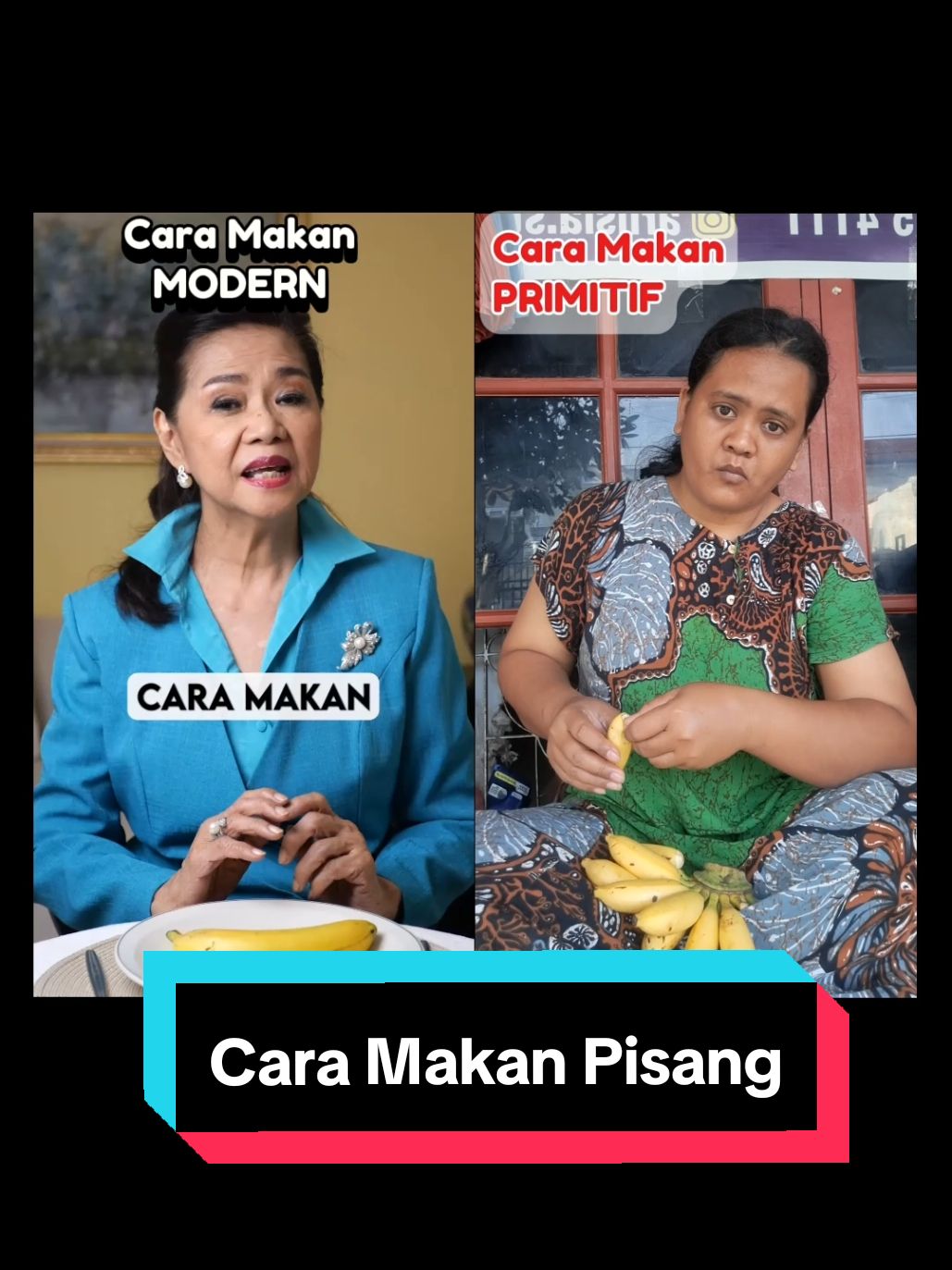 Maaf Ya Pung, Nggak Sabar Aku Bah.. Oppung Baru Makan Satu IRIS, aku Sudah Habis Lebih Dari SEBIJI. Biarlah dikira PRIMITIF Pung, Tapi ini lah Cara Makan Ku. Para  Bestie Kek Mana Cara Makan PISANG kalian Bah?  #caramakanpisang #modemodern #modeprimitif #videolucu #mengandungbawang #videokocak #tidaksabar 