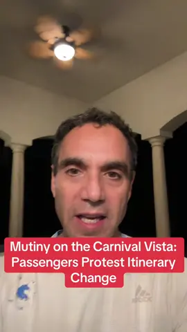 Mutiny on the Carnival Vista: Passengers Protest Itinerary Change-We discuss a mutiny that broke out on the Carnival Vista cruise ship. The ship encountered propulsion problems, requiring a change in itinerary from Turks and Caicos to the Bahamas. Passengers were not informed of this change until they were already on board, leading to a protest demanding a full refund. The cruise line, however, is within its rights to change the itinerary under maritime law. Carnival offered passengers a $400 on-board credit or the option to cancel for a full refund, but many were still unhappy. The video also features commentary from a cruise ship lawyer who specializes in cases against cruise lines. 