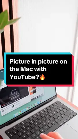 Picture in picture with YouTube?👀 #macbookuser #macuser #applefan #macbookpro #macbook #macbookhacks #macbooktips #appleproducts #appletipsandtricks 