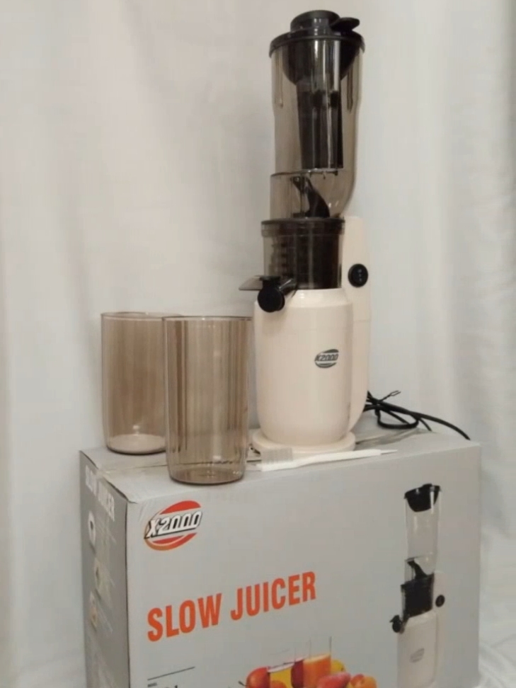 SLOW JUICER NEW X2000 VERSION ORIGINAL, Desain kompak, tekanan kuat, modern, GARANSI 12 BULAN #blender #juicer 