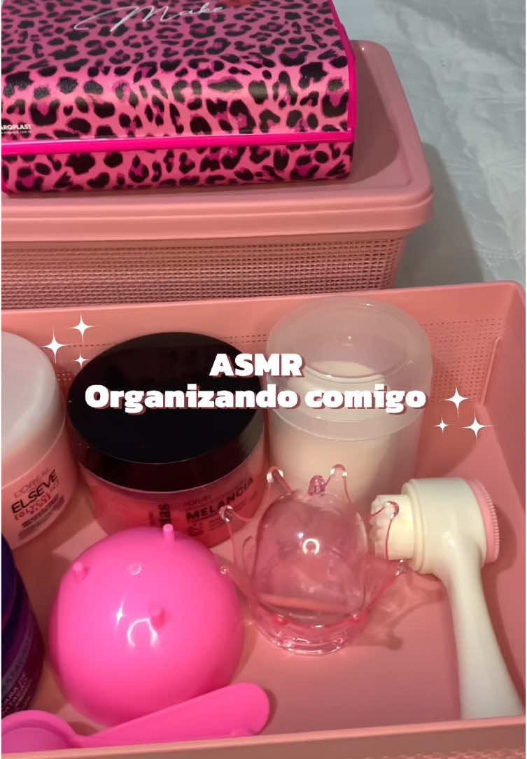 ASMR organizando meu cantinho rosa! #TantanganJadiAhliABC #room #roomdecor #daily #asmr 