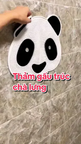 Thảm silicon hình gấu trúc chà lưng, chà chân #tamsiliconchalung #tamsiliconcochan #tamchalungsilicon #tamchalunggantuong #tamchalunggautruc #giadungtienich 