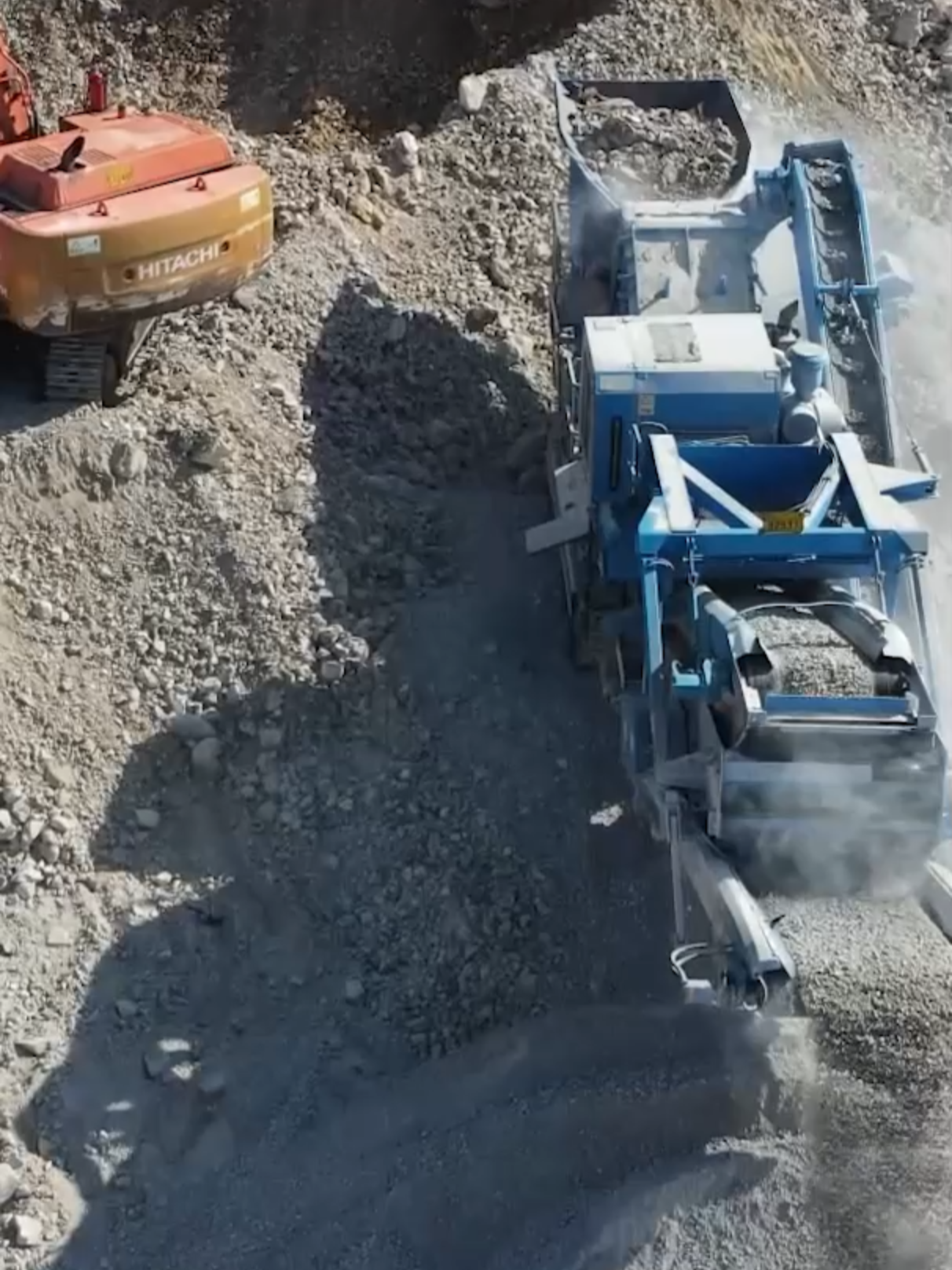 Crushing Little By Little With Crusher! #megamachineschannel #machinery #excavators #crusher #trucks #mininglife