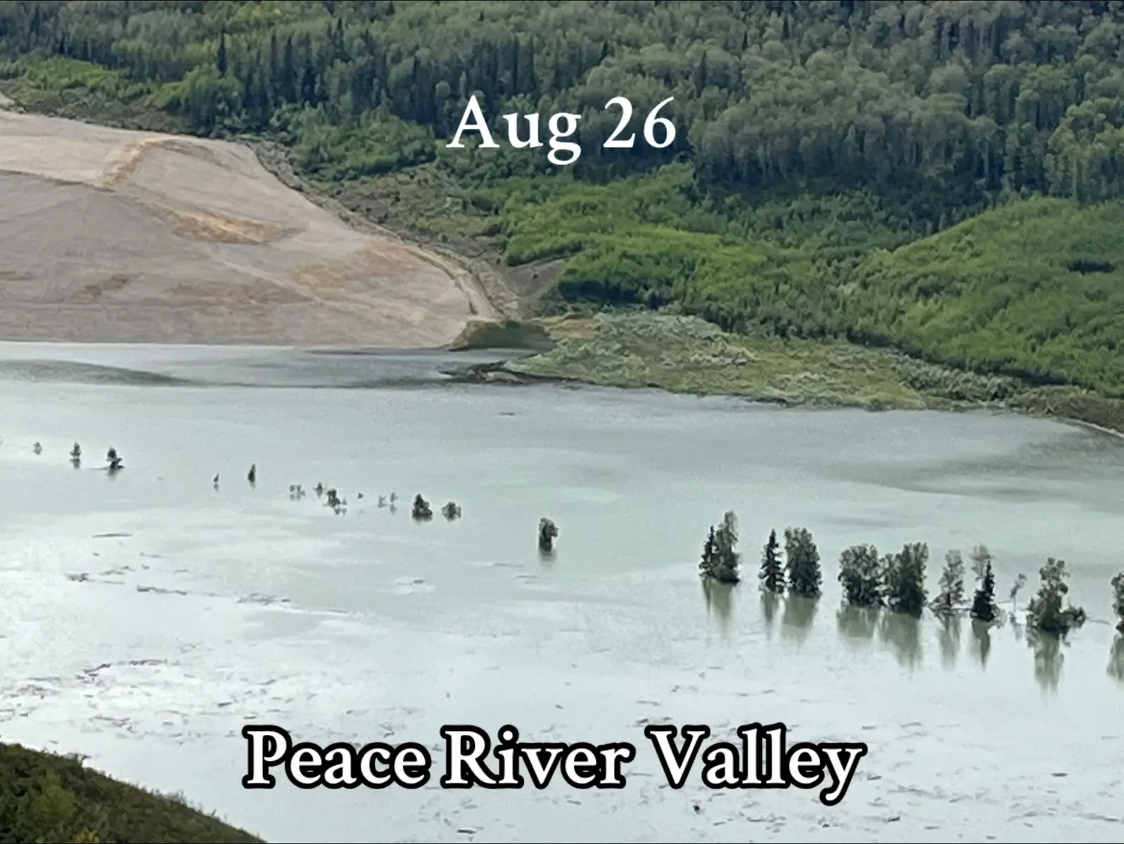 Photos I made to show the changes in our precious valley so far.  #peacerivervalley #canada #bc #dam #sitec #hydrodam 