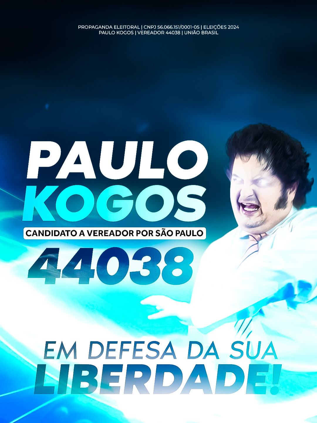 Está na hora de darmos um hadouken nos impostos! Junte-se a mim na luta contra a opressão estatal! Dia 06 de outubro, para vereador, vote Paulo Kogos 44038 e vamos juntos dar um K.O. na velha política paulistana.