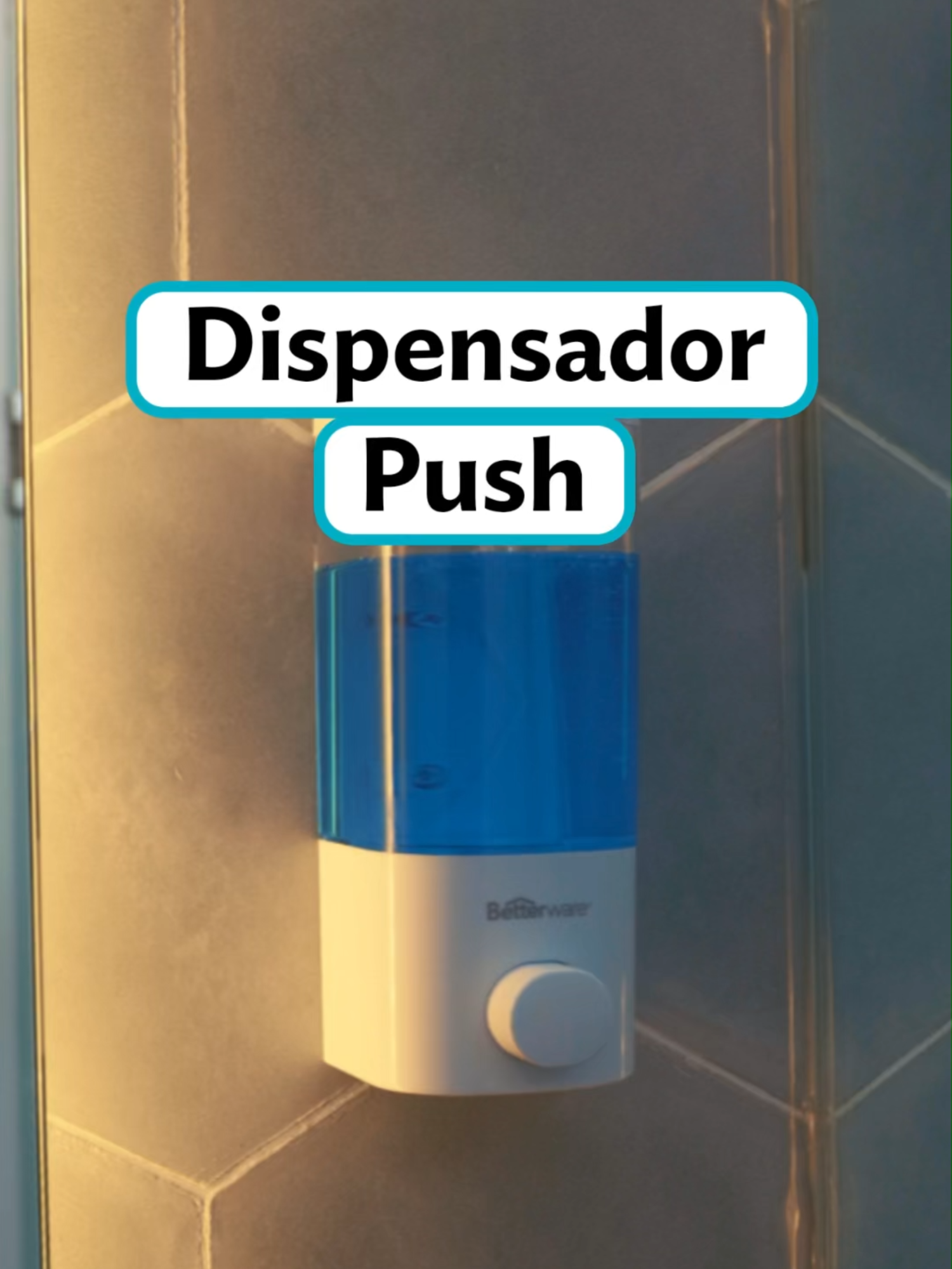 Dispensa tu jabón líquido 🫧 de forma práctica y sin desperdicio con el nuevo Dispensador Push #Betterware. 🙌 Utilízalo con jabón 🫧 de manos, shampoo, acondicionador o gel de baño. #SeVaAPonerMejor #SeVaAPonerBetterware #Baño  #Jabonera #Jabon #Shampoo