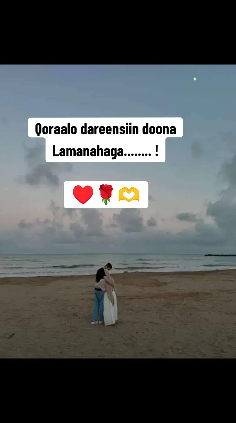 1. Dhoolacadeyntaada manta waxey ahayd qaybtii ugu fiicnayd maalintayda. Waad ku mahadsan tahay inaad ii iftiimisay maalinteyda..🥀❤️ 2. Markasta oo aad kalinimo dareento, xusuusnow inaad haysato qof si qoto dheer kuuu ilaashada,ma tihid kali run ahantii..👥 3. Garabkaga ayaan ahay marwalba hadiii aad ii bahantahay ina ila hadasho ama uu ku dhagaysto qof. Dareenkaga anigu qaas ii yahay..🖤👨‍❤️‍👨 follow nasoo dheh hadii aad ka heleshay.👍