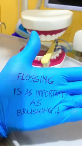 Flossing Is Just As Important As Brushing Your Teeth!! Here's why 👇  Flossing helps to remove plaque and bacteria from between your teeth and along the gumline, where food particles and bacteria tend to accumulate. By removing these particles, you can reduce your risk of tooth decay, gum disease, and other oral health problems.