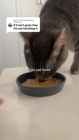 Replying to @EmeraldBullet We are NOT being dramatic when we tell you this is life-changing cat food. If you're a cat parent, you know that finding the perfect balance of nutrients for your cats' diet is a challenging task. But believe us when we say that switching to a better cat food can make allllll the difference. Fillers? Gone. Artificial colors, preservatives, flavors? Not anymore. Our cat food is produced with human-grade quality and safety, offering a meat-first, high-protein recipe using cage-free chicken and rabbit. We carefully selected fiber sources to represent what wildcats consume, aiding in healthy digestion and hairball prevention. Our appealing stew texture with high moisture content appeals to most cats and helps keep them hydrated. We avoid grain, gluten, corn, soy, gum, carrageenan, canola oil, and feed-grade meat or palatants. Our recipe is high protein, moderate fat, and low carb, reflecting the macronutrient balance cats would consume in the wild. Trust us, this cat food could really help improve your kitties' health. #highproteincatfood #meatfirstcatfood #catfoodreview #catfoodrecommendation #feedmycatwithme #bestcatfood #catnutrition 