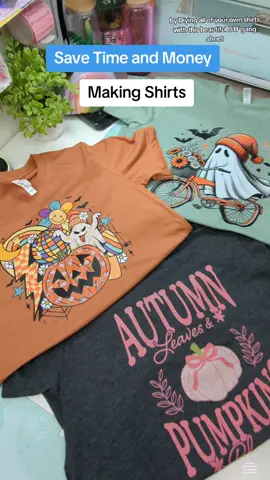 DIY Shirts with DTF Transfers! #fallfashion #diyshirt #halloweenlook #dtftransfers #MomsofTikTok #sahmlife #pumpkinseason #pumpkinspice 