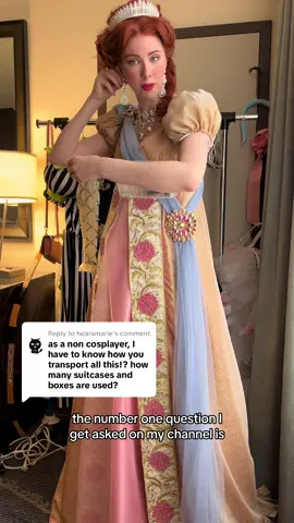 Replying to @hearamarie I finally remembered to actually answer this question. Here is how I repack my Anastasia Bridgerton coronation gown so that she is ready to be worn again for Holmat. 