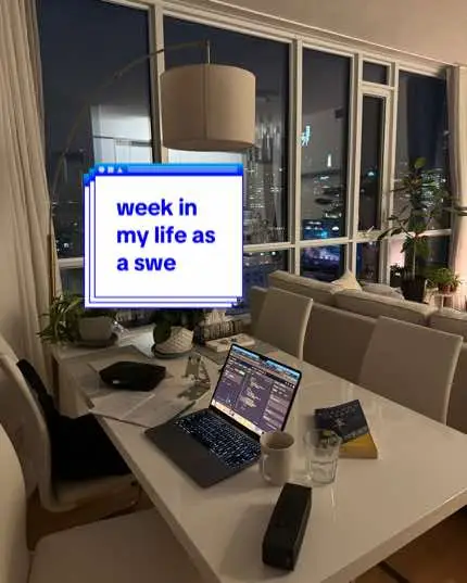 here’s a full week of me trying to exist properly #softwareengineer #weekinmylife #productivity #coding #techjob #officelife 