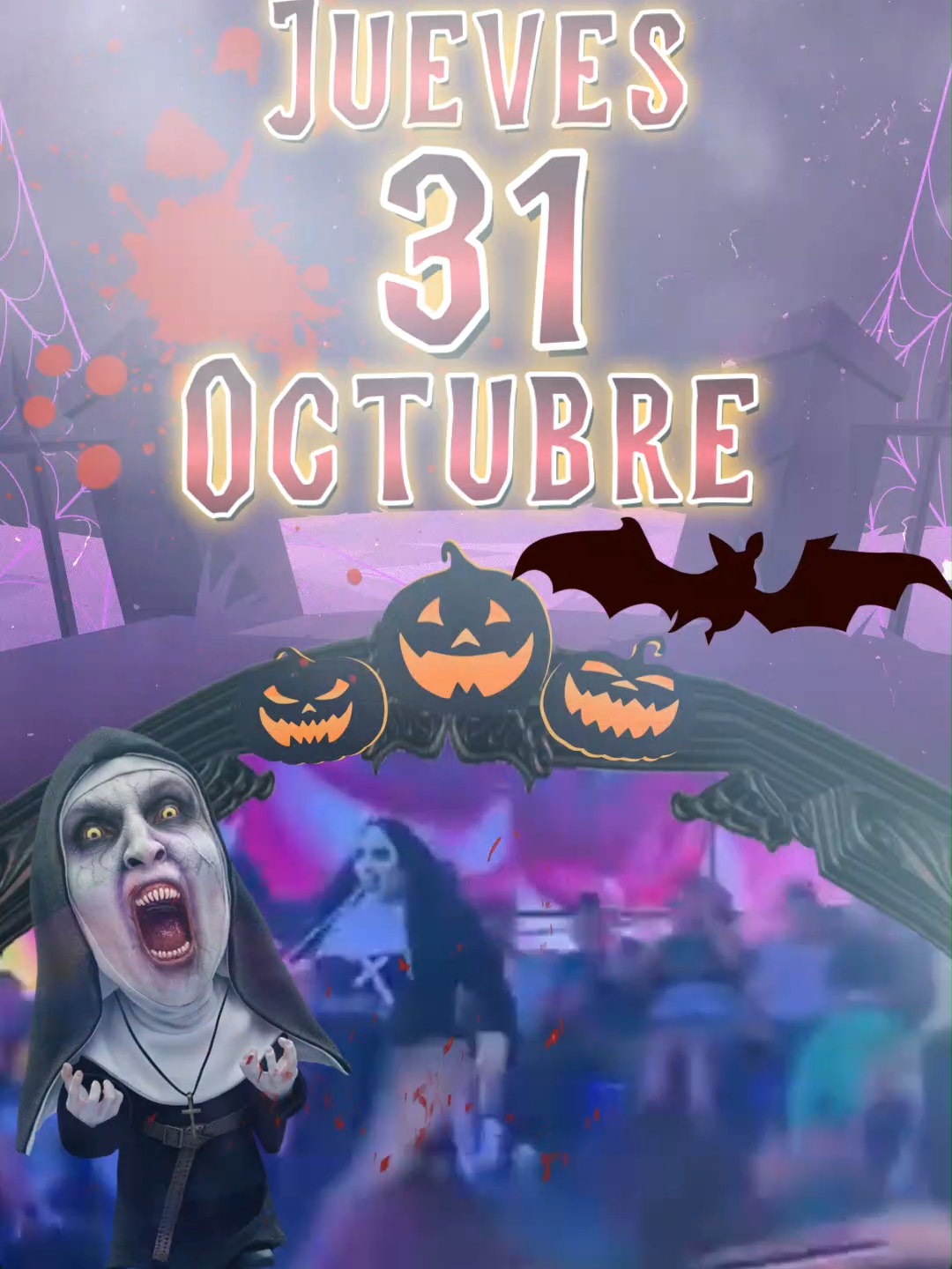 Invitación La Monja 2024 #invitacionesdigitales #invitacionesdigitaleshalloween #invitacionespersonalizadas #lamonja #invitacionespartydigital