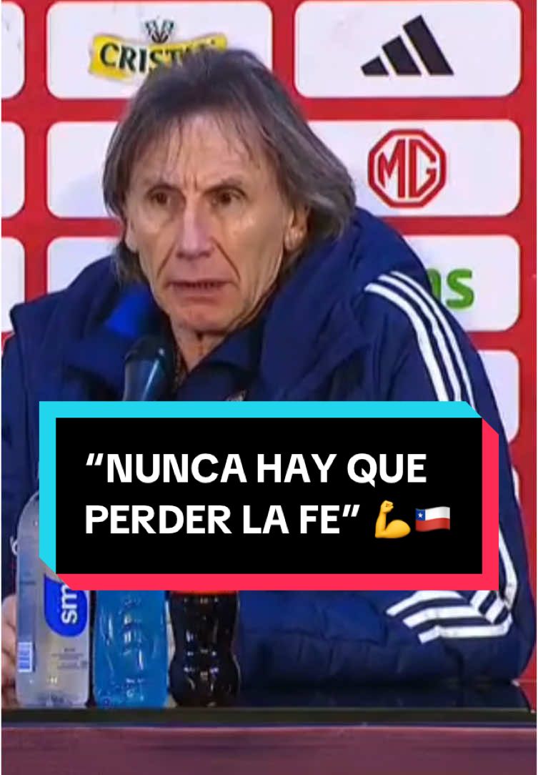 “NUNCA HAY QUE PERDER LA FE” 💪🇨🇱 Ricardo #Gareca, esperanzado tras la goleada que recibió #Chile ante #Argentina 🔥⚽️ ▶️ Más #ESPNEquipoF en #DisneyPlus #TikTokDeportes #RicardoGareca #Futbol