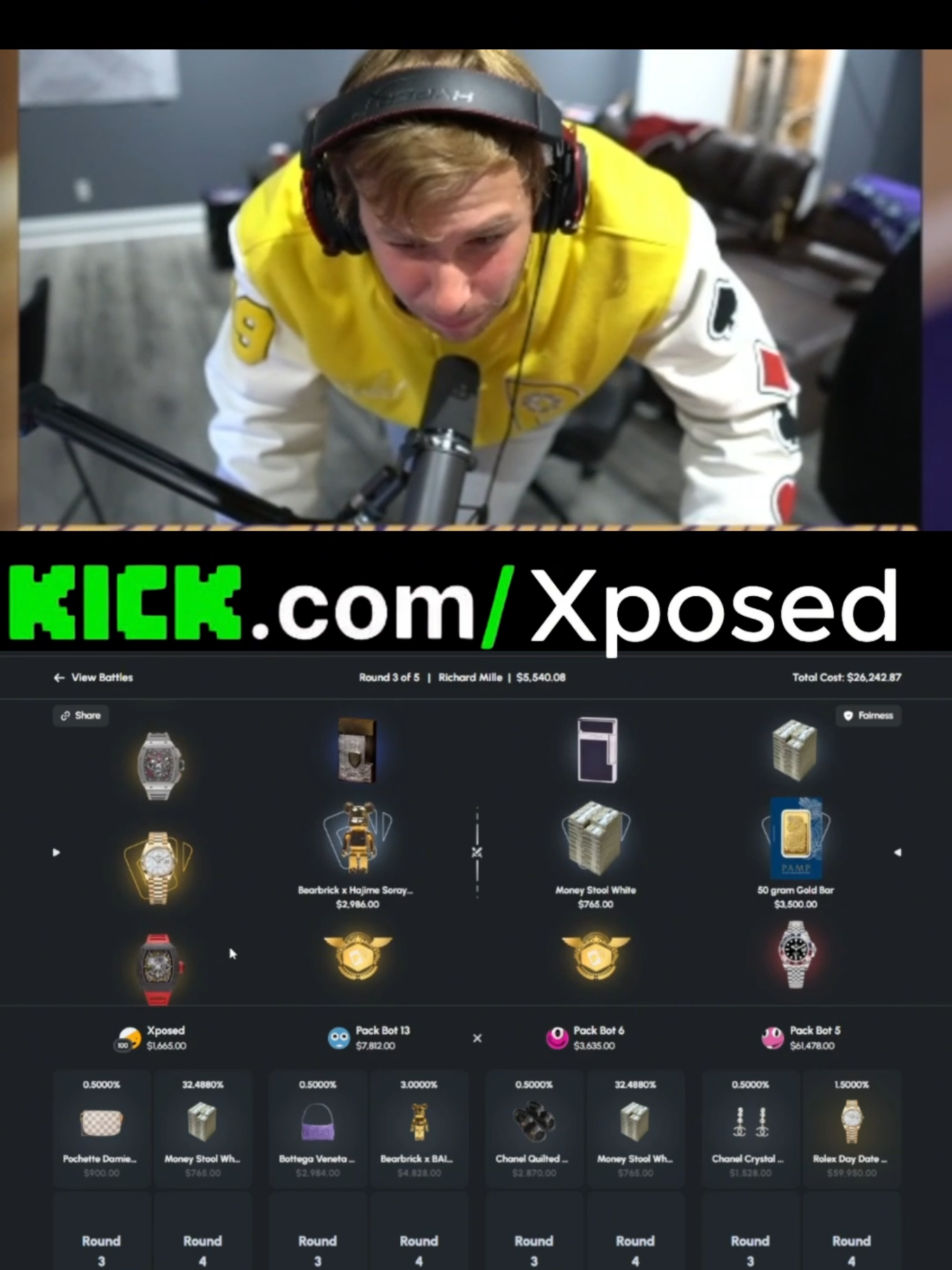 What a pull 77k @xposedhq  https://kick.com/xposed #xposed #packdraw