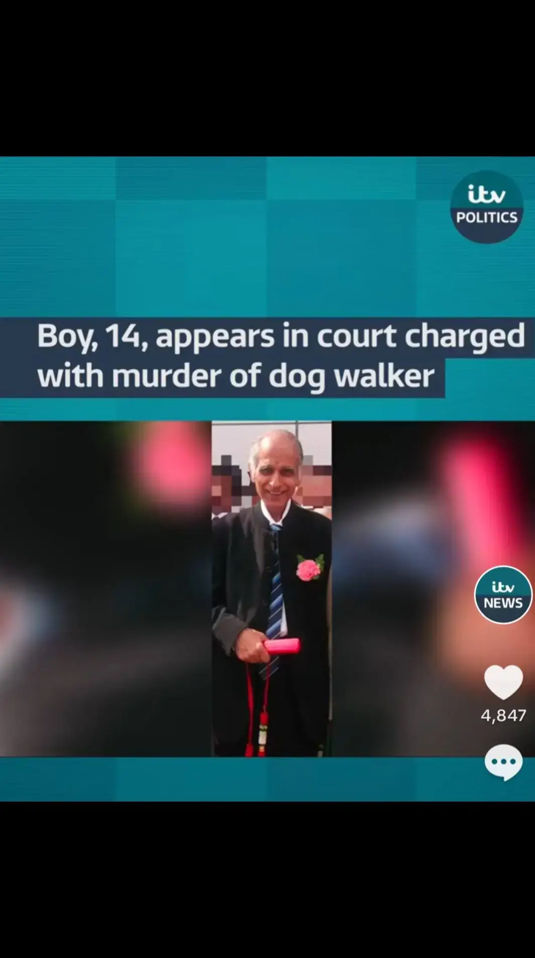 Boy charged with murder of dog walker  352 #itv #itvnews #foryou #omg 