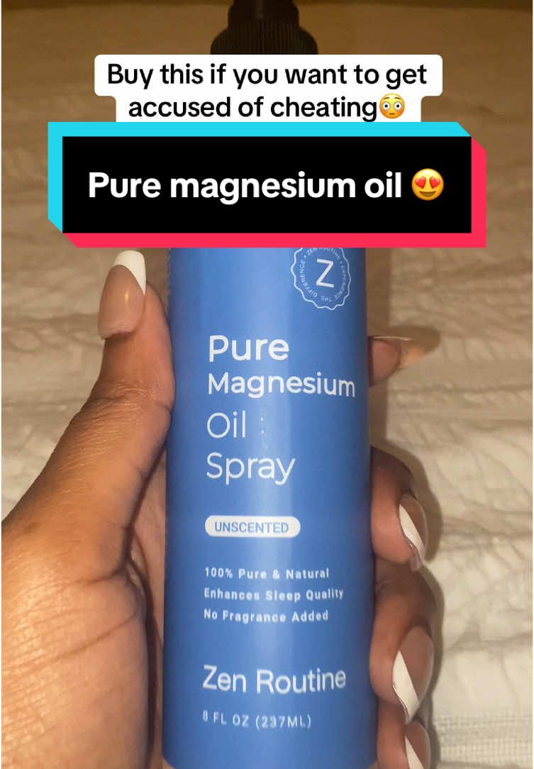 This Magnesium oil spray really works, just turn phone up really loud or you wont hear it after spraying this on your feet.  #magnesium #magnesiumspray #magnesiumbenefits #stress #sleep #MentalHealth #magnesiumoilspray #magnesiumdeficiency #feet  #tiktokmademebuyit #cheating #cheaters 