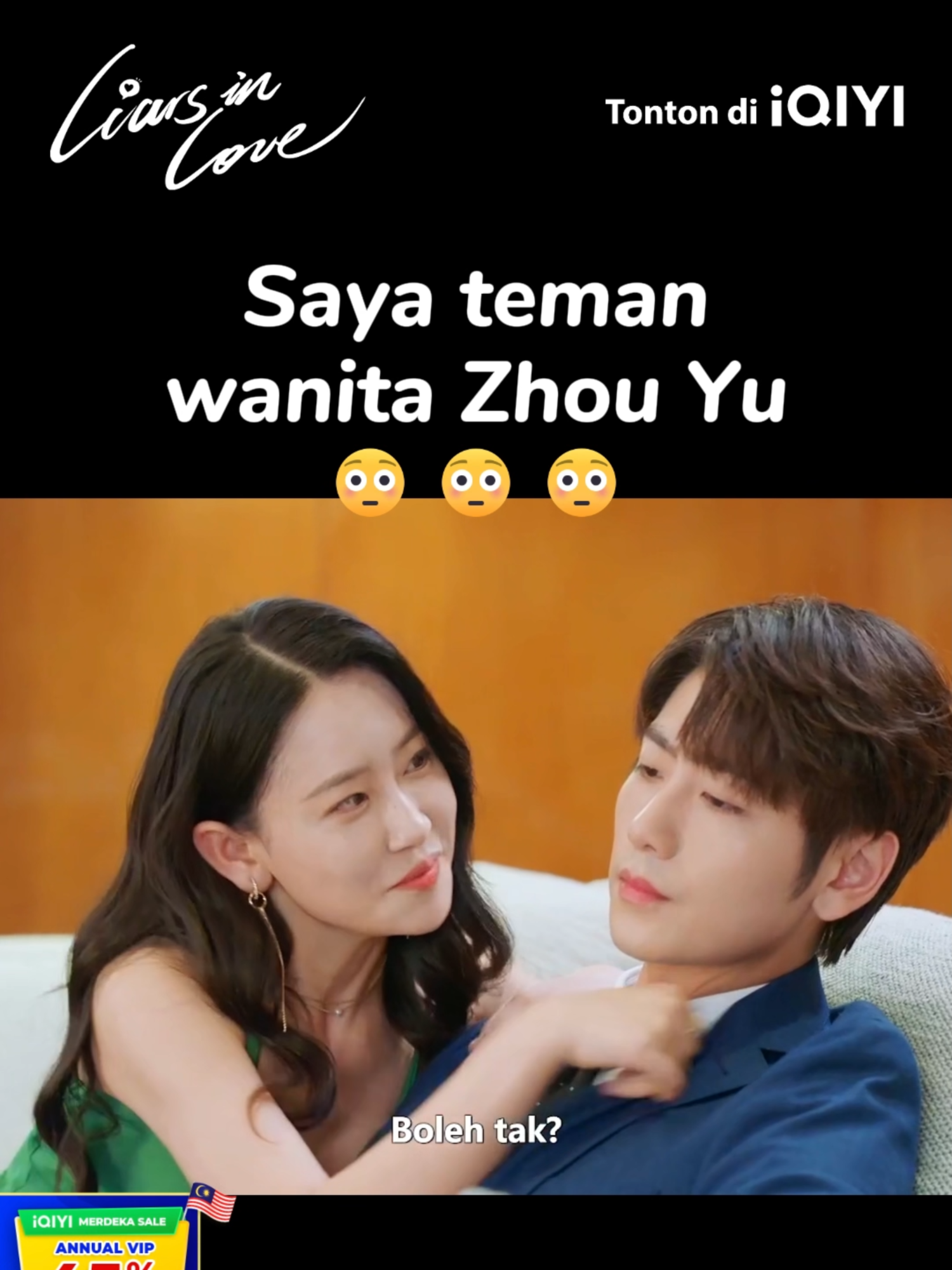 Saya teman wanita Zhou Yu #Liarsinlove#iQIYI#cuiyuxin#lijiaqi#romance#Love#fyp#ChineseDrama#dramabaru#sembangentertainment