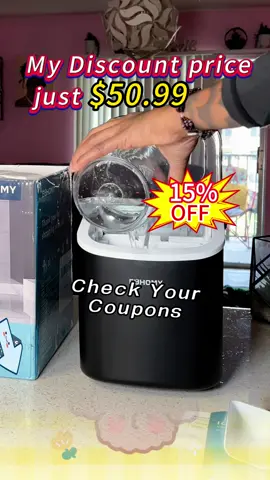 EUHOMY Portable Ice Maker with #CapCut #tiktokshopnewarrivals #fpy #fpyシ #tiktokshop #tiktokmademebuyit #tiktokshopping #Summer 