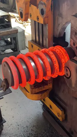 Hot Worked Coil Spring Process  #machine #spring #process #processing #mechanical #technology