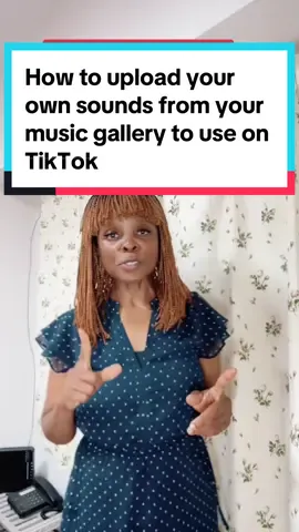 How to upload your own sounds from your music gallery to use on TikTok. #yoursounds #uploadyoursounds #sounds #creatorstips #artist #songs #tiktoksounds