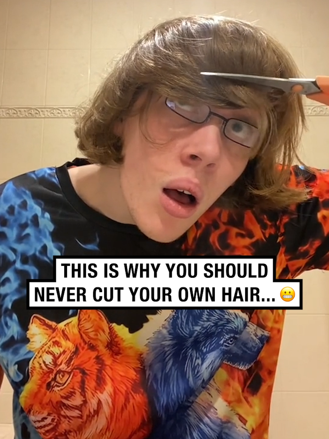 We support the new hairstyle! 🫡🤣 🎥 @coolmanvan  #UNILAD #funny #fail #fails #funnyvideos #reaction #haircut #hairstyle #hairtok