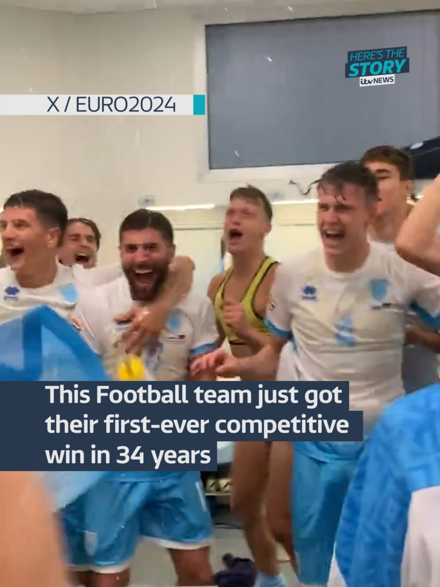 San Marino wins their first-ever competitive win in 34 years @dan.ajose reports #itvnews #news