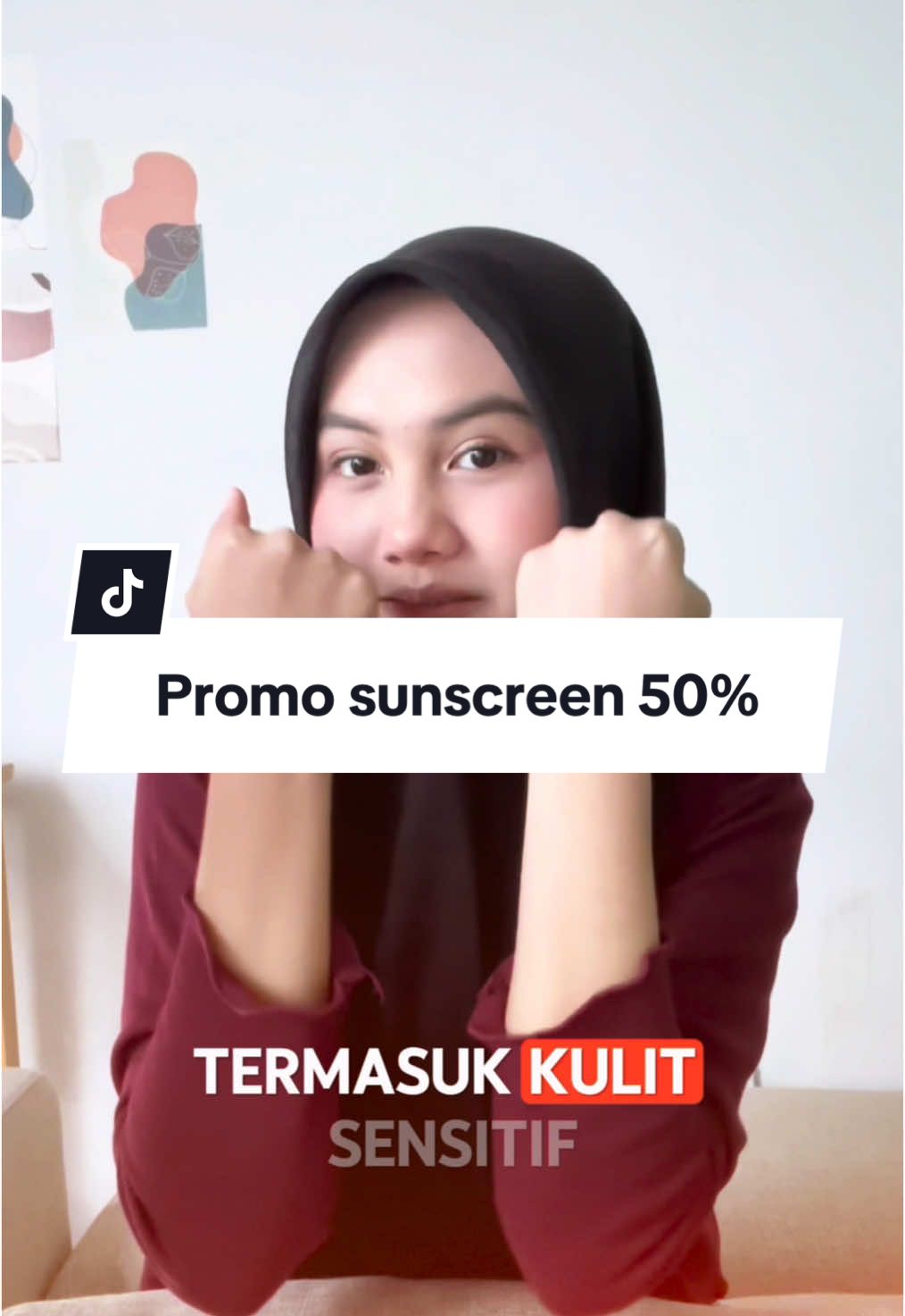 Sunscreen andalan aku, buruan cekout selagi ada promo 50%#breylee 