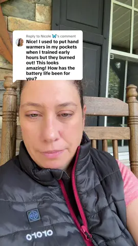 Replying to @Nicole 🦋 GREAT question! I have been very satisfied with the battery life so far #ororo #heatedvest #wintermusthaves #heatedjacket #wintergear 