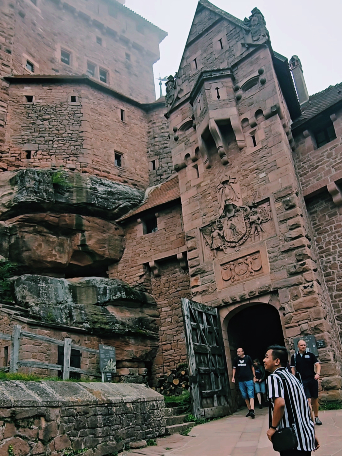 A German-French medieval castle once a stronghold for emperors and kings, Château du Haut-Kœnigsbourg. 🇩🇪🇫🇷 #medievaltiktok #castle #ruin #germany #france #fyp #europe