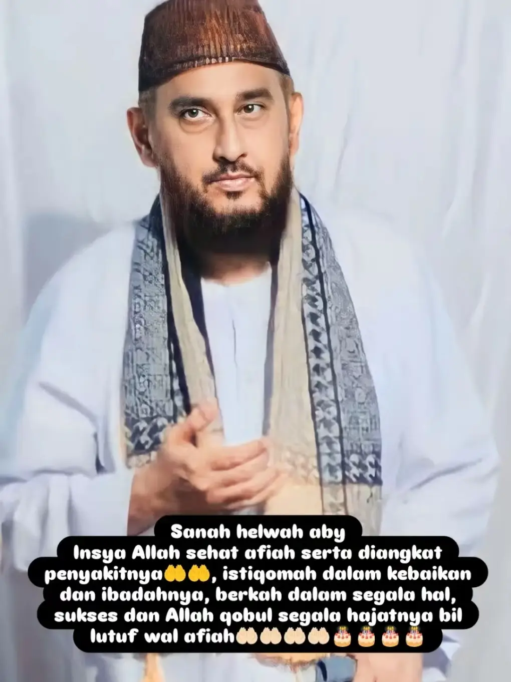 Sanah helwah aby Insya Allah sehat afiah serta diangkat penyakitnya🤲🤲, istiqomah dalam kebaikan dan ibadahnya, berkah dalam segala hal, sukses dan Allah qobul segala hajatnya bil lutuf wal afiah🤲🏻🤲🏻🤲🏻🤲🏻🎂🎂🎂🎂@Bin Koin 