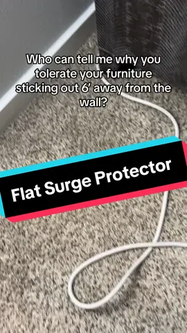 Flat plug surge protectors are the future. How did I not know these existed? #tiktokshop #plug #surgeprotector #charging #extensioncord #powerstrip #lifehacks #housegadgets #geeks #powersurge #householdsupplies 