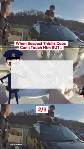 When Suspect Thinks Cops Can't Touch Him BUT ...  p2 #cops #police #copsusa🚔🇺🇸 #policeofficers #foryou