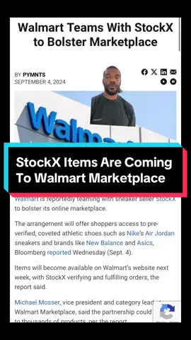 Would you buy some $500 sneakers on Walmart? StockX is betting that you would #walmart #stockx #breakingnews #ecommerce #sneakerhead #nike 