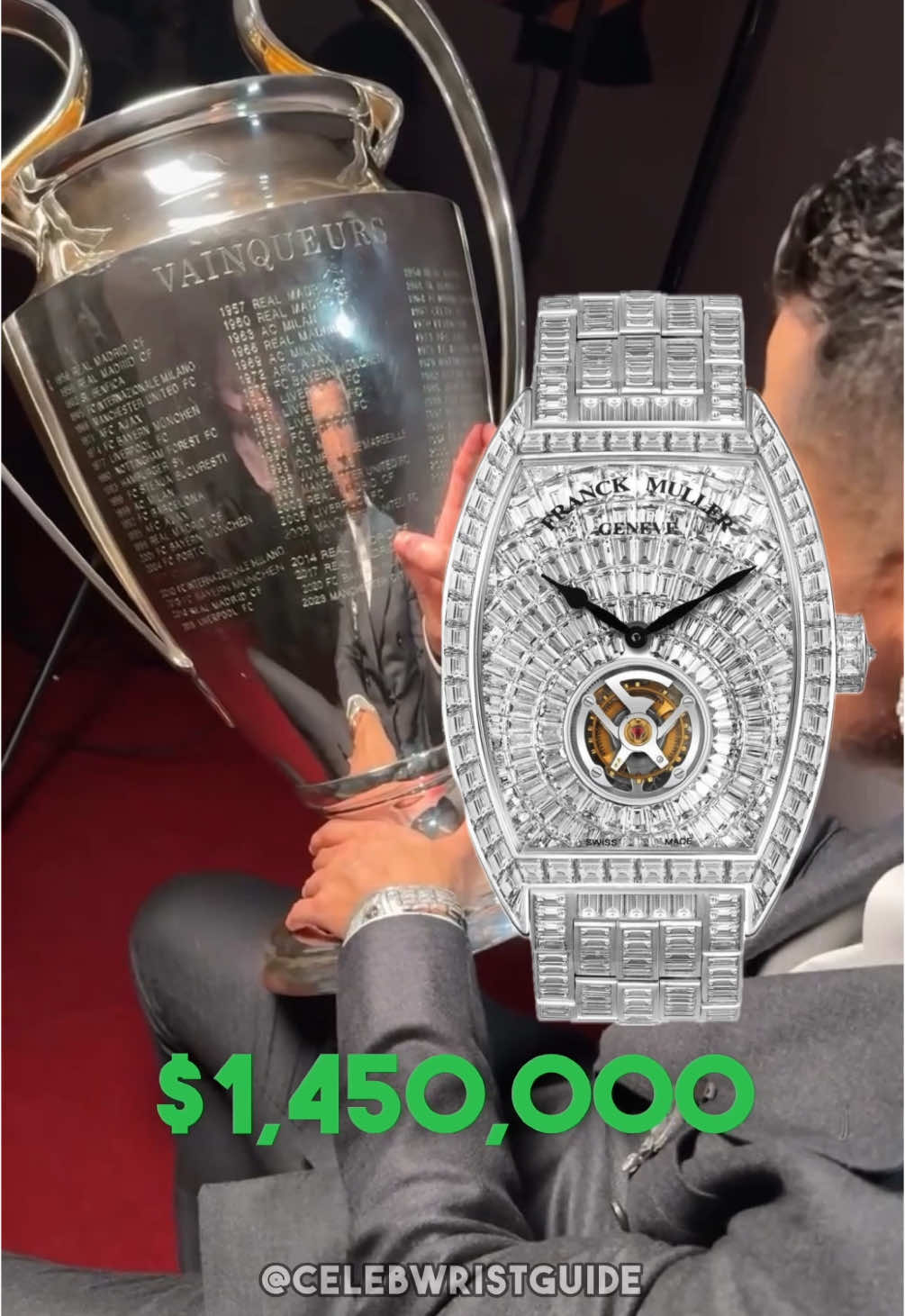 Does this make Cristiano the goat? #cristianoronaldo #luxurylifestyle #luxurywatch 