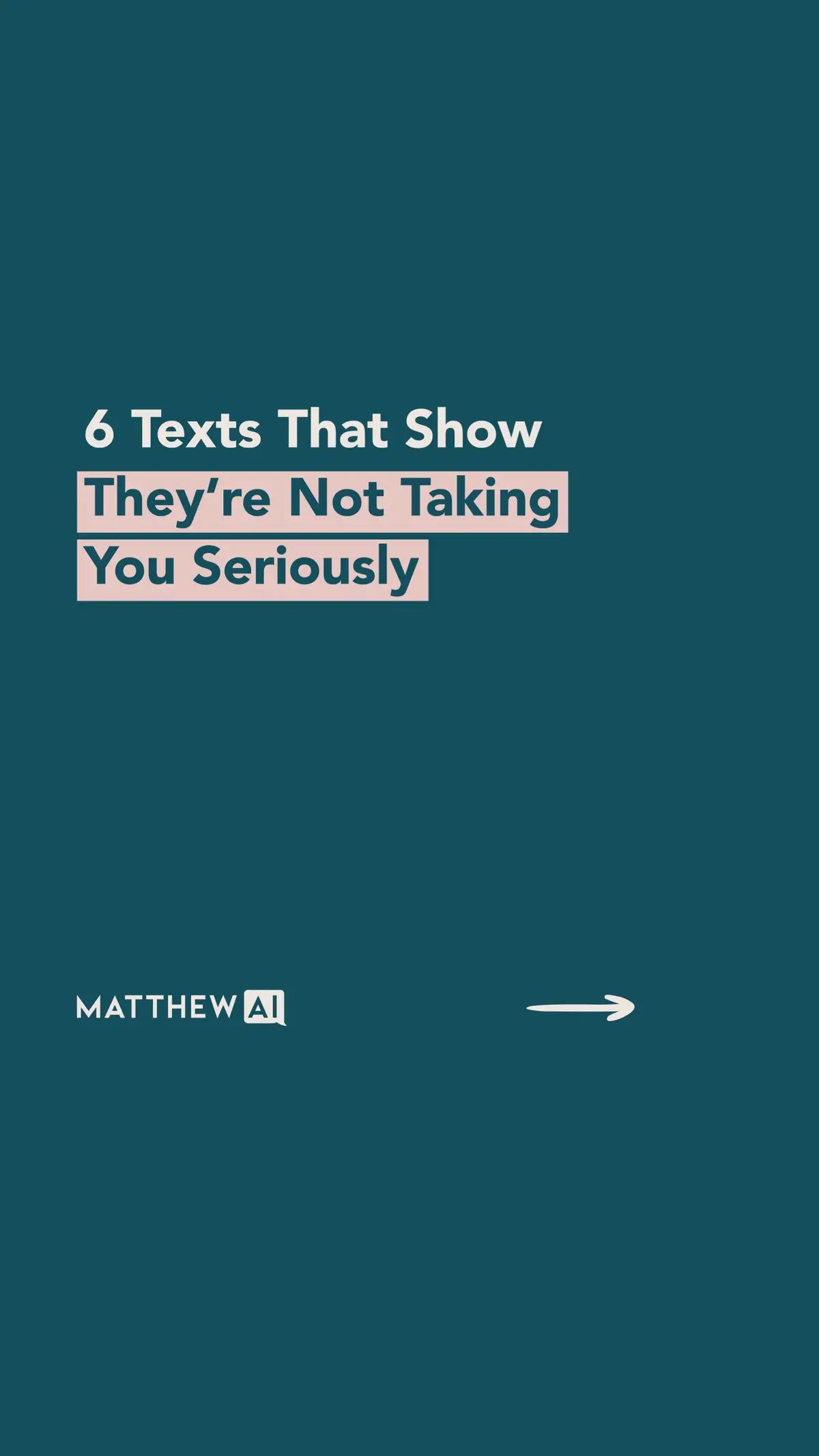 Do you hate receiving these texts? Sometimes it feels like we get into the same dynamic over and over again and we’re not sure (a) where we went wrong, and (b) what we can do to prevent it.   Though these situations aren’t always our fault (and it’s often the case that the other person simply isn’t looking for the same thing we are), it can be incredibly helpful to get coaching in these moments and learn: • How you can avoid common traps. • Whether or not someone is worth pursuing. • How to assert your boundaries when someone isn’t investing as much as you are.   If you want to get answers for a specific scenario like this or ANY other dating question that’s bugging you right now, go to AskMH.com (link in bio) to get my tailored response.