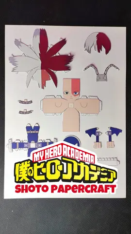 shoto todoroki papercraft #shoto #shototodoroki #todoroki #todorokishoto #bokunohero #bokunoheroacademia #myheroacademia #anime #papercraft #figure #art