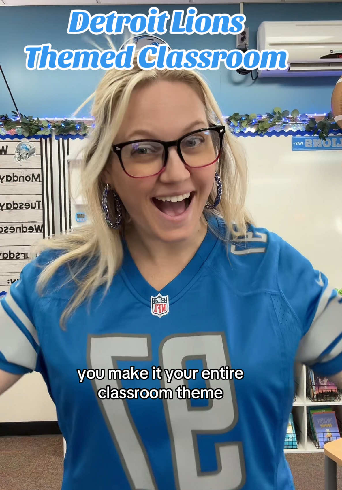 Instant cool teacher status. What up, doe?! #detroit #detroitlions #classroom #classroomtheme #nfl #nflfootball #football #lions #michigan #michiganteacher #teacher #teacherproblems #classroomdecor @Detroit Lions 