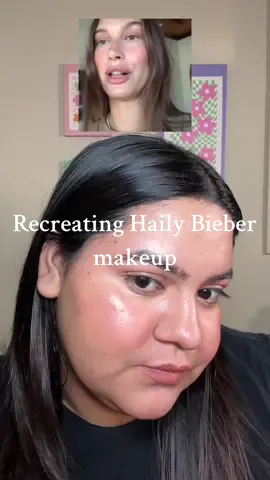 Recreating @Hailey Bieber makeup 🌺🌷 #haileybieber #haileybieberstyle #haileybiebermakeup 