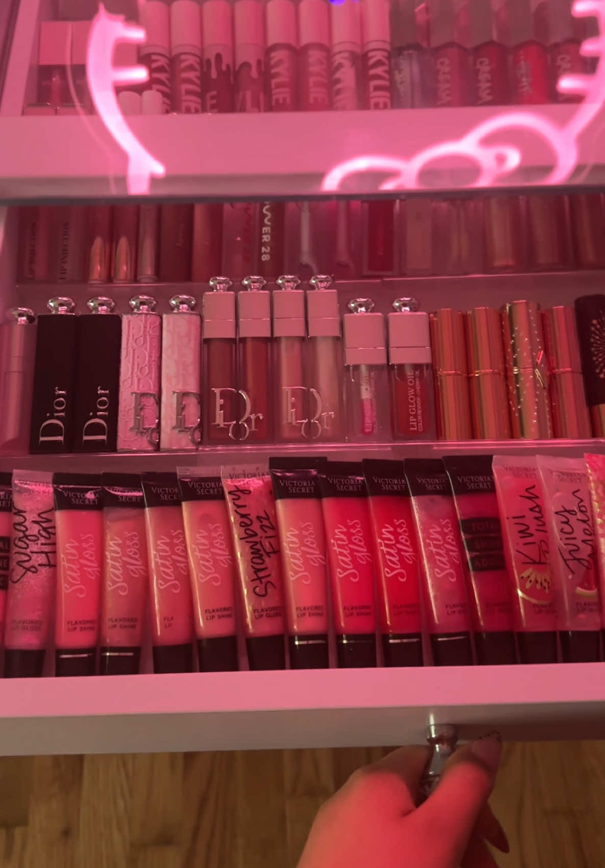 a lil too big my beloved lipgloss collection #lippies #creatorsearchinsights 