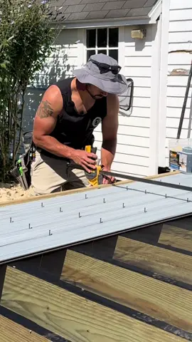 Getting the first courses aligned is essential if you want straight, even courses for the rest of it. Here's how I ensure I get perfect runs from the start. Follow to see how to keep everything perfect in tomorrow's video! #DIY #construction #remodeling #diyproject #carpentry 