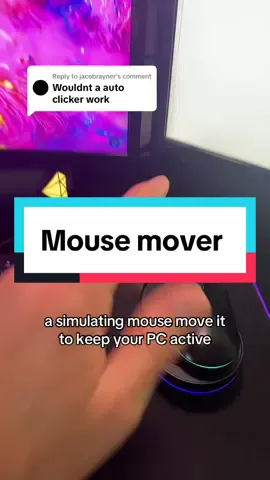 Replying to @jacobrayner this mouse mover is a better option in my opinion because it doesnt use any software and doesnt have a hardware ID #wfh #wfhlife #wfhtips #wfhmom #wfhjobs #workfromhome #workfromhomejobs #homeoffice 