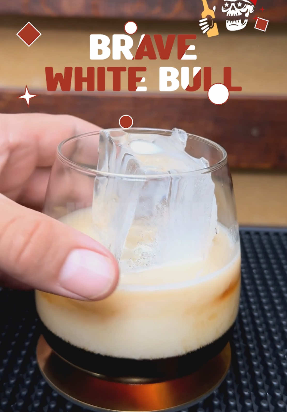 Ármate este cóctel, BRAVE WHITE BULL como postre  #tequila #kahlua #licordecafe #lecheevaporada #carnation   #coctel #bebidas #drinks #trago #masterdrink