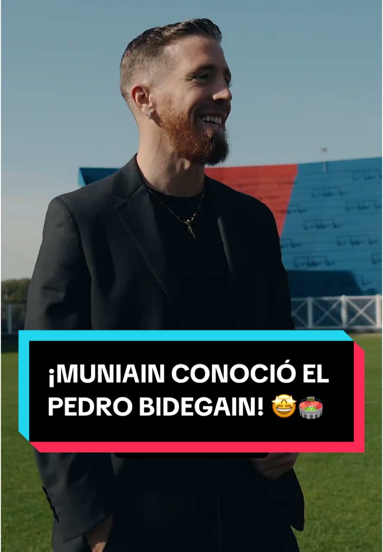 ¡MUNIAIN CONOCIÓ EL BIDEGAIN! 🤩🏟 El jugador vasco, ansioso por su debut en el fútbol argentino 🔵🔴  📹 @San Lorenzo  #TikTokDeportes #Muniain #CASLA #futbolargentino