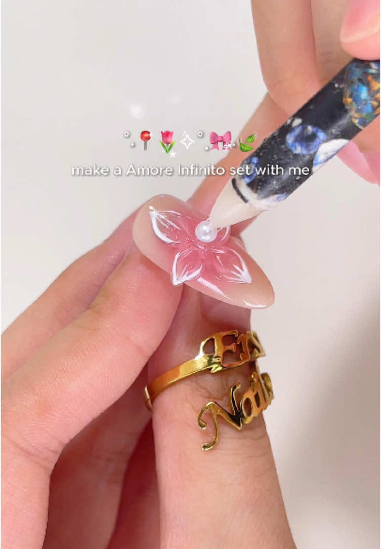 Do the flower fairytale nails with me🌸💅🏻✨ #pressonnails #nailsart #nailtutorial #nails #3dnails #naildesigns 