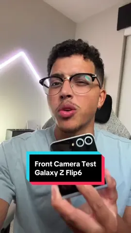 Replying to @justinheredia_ What do you think of the front camera on the Z Flip6? #techtok #milesabovetech #tech #zflip6 #techgadgets 