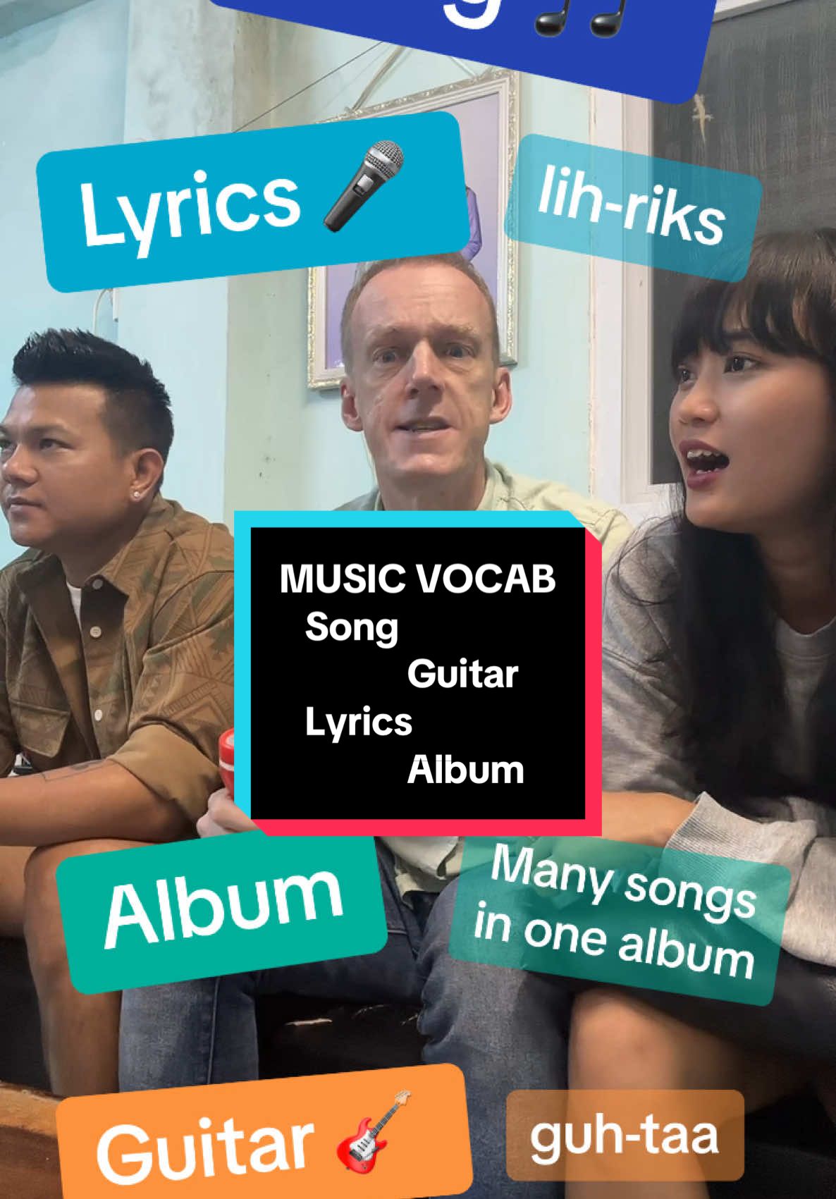 Pronunciation of music vocab @oliviachan @KokoPops  #kopetemyanmar #thankyoumyanmar #myanmar #tiktokmyanmar 