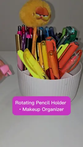 Rotating Pencil Holder • Makeup Organizer #schoolsupplies #backtoschool #tiktokshop #office #wfh  #officelife 